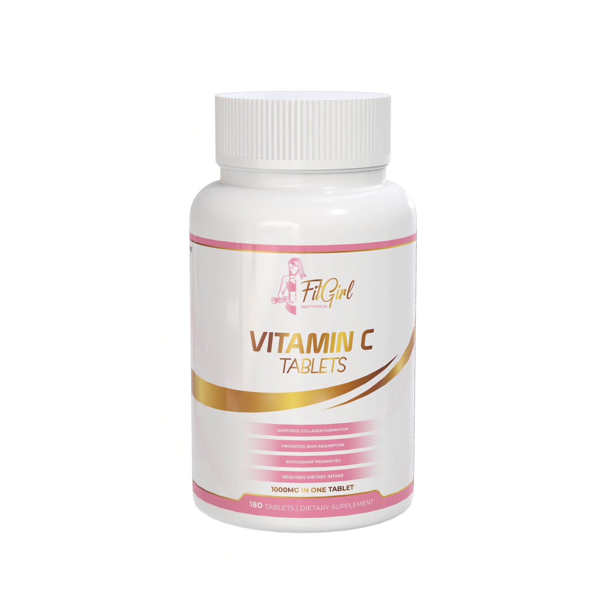 FitGirl Vitamin C 1000mg – 200 tablets supplement with Citrus Bioflavonoids for immune support.