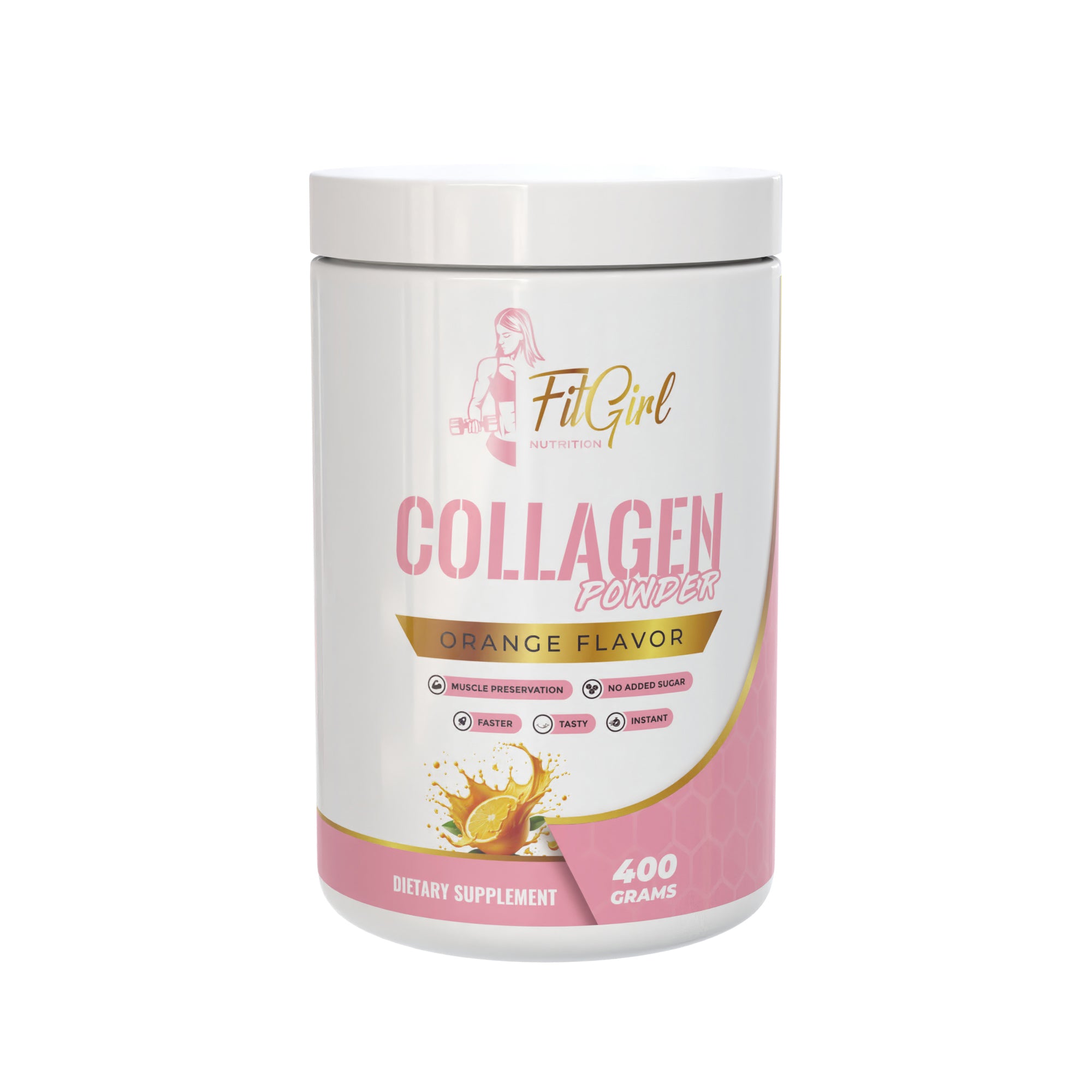 FitGirl hydrolyzed collagen supplement with MSM & hyaluronic acid