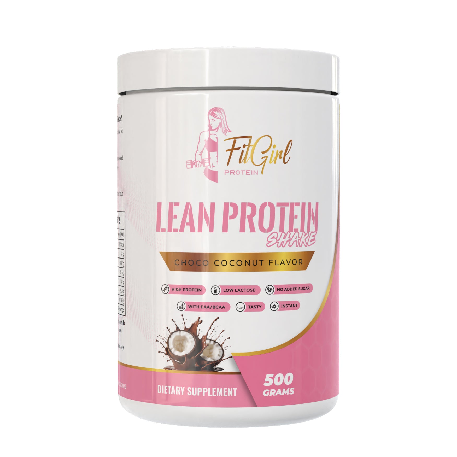 FitGirl Lean Protein Shake Choco Coconut – 500g jar