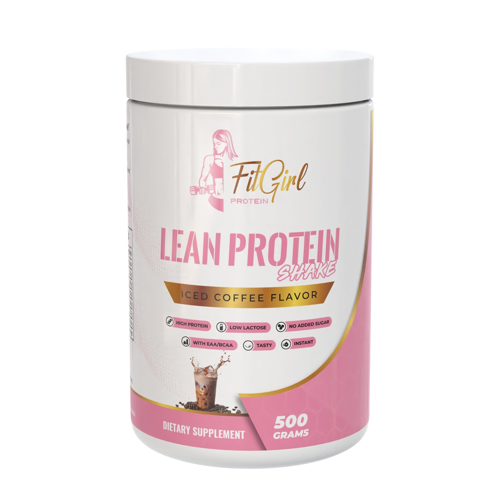 FitGirl Lean Protein Shake Iced Coffee – 500g jar