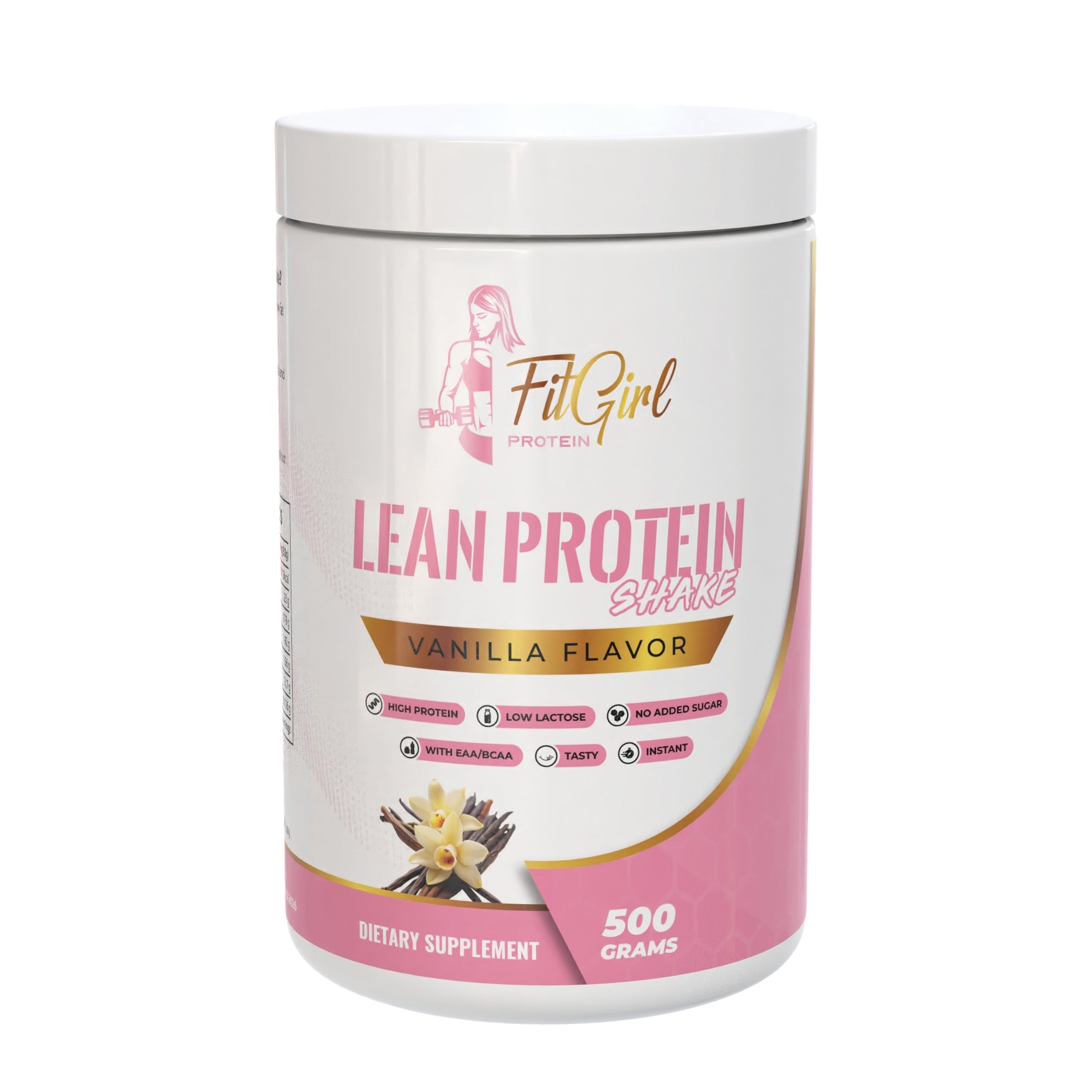 FitGirl Lean Protein Shake Vanilla – 500g jar