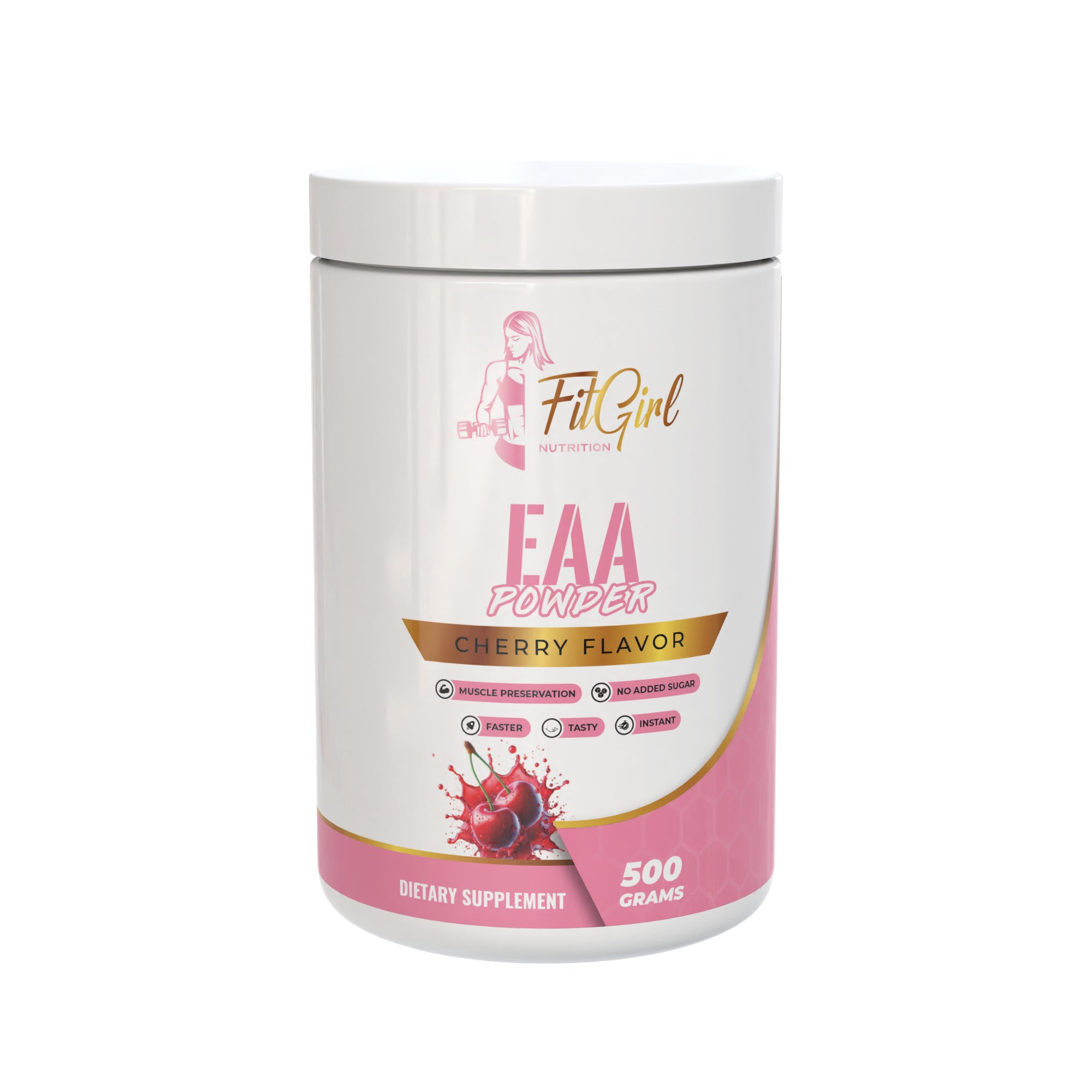 FitGirl EAA Powder – 500g jar, Cherry flavour