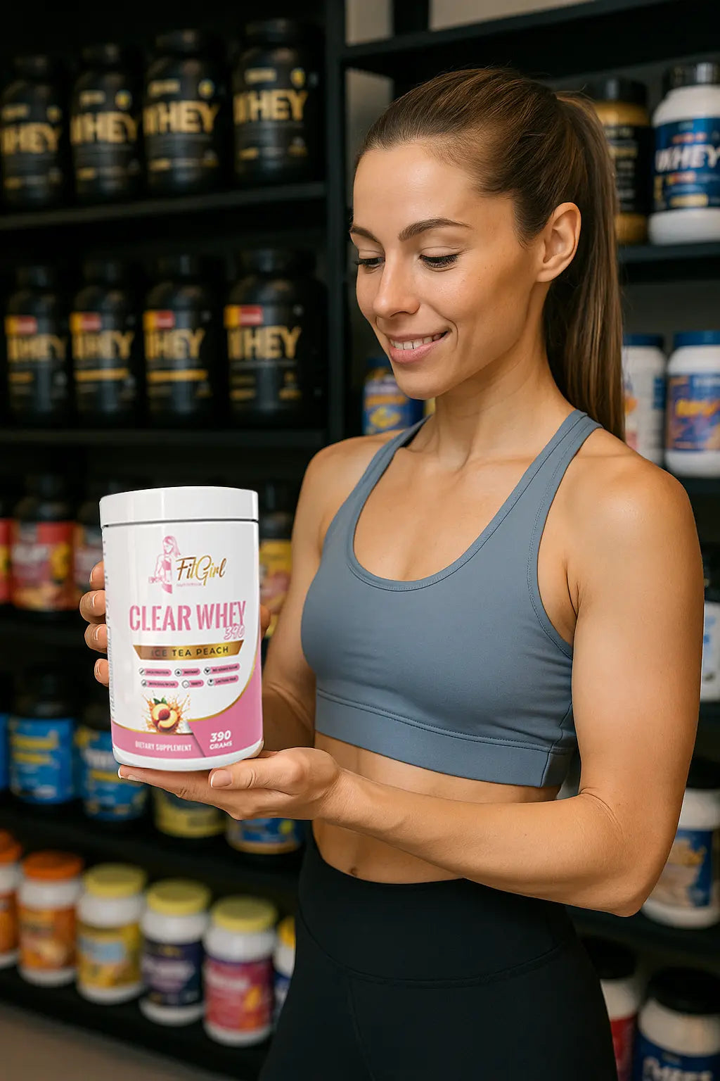 fitgirl clear whey uitleg lichte fruitige eiwitdrank met whey proteine isolaat