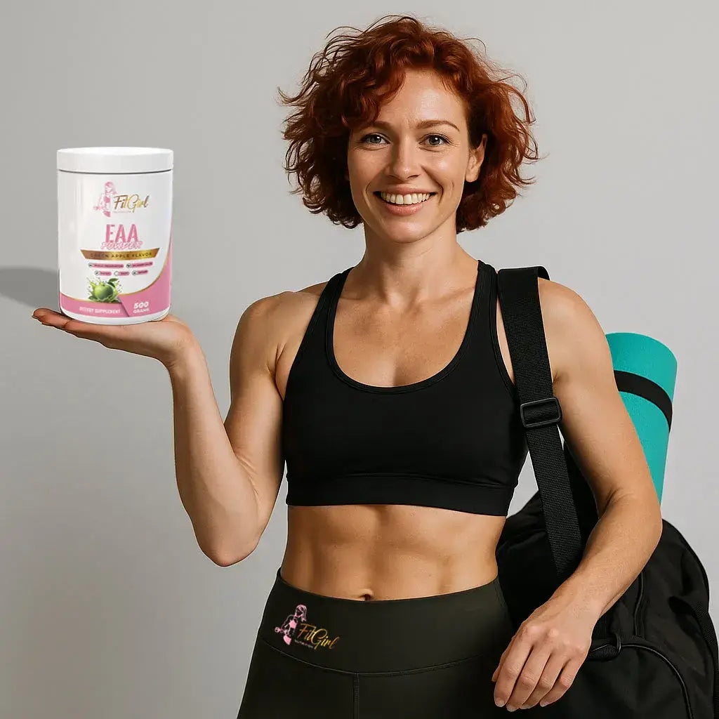 FitGirl EAA poeder voor energie, herstel en spierondersteuning bij vrouwen