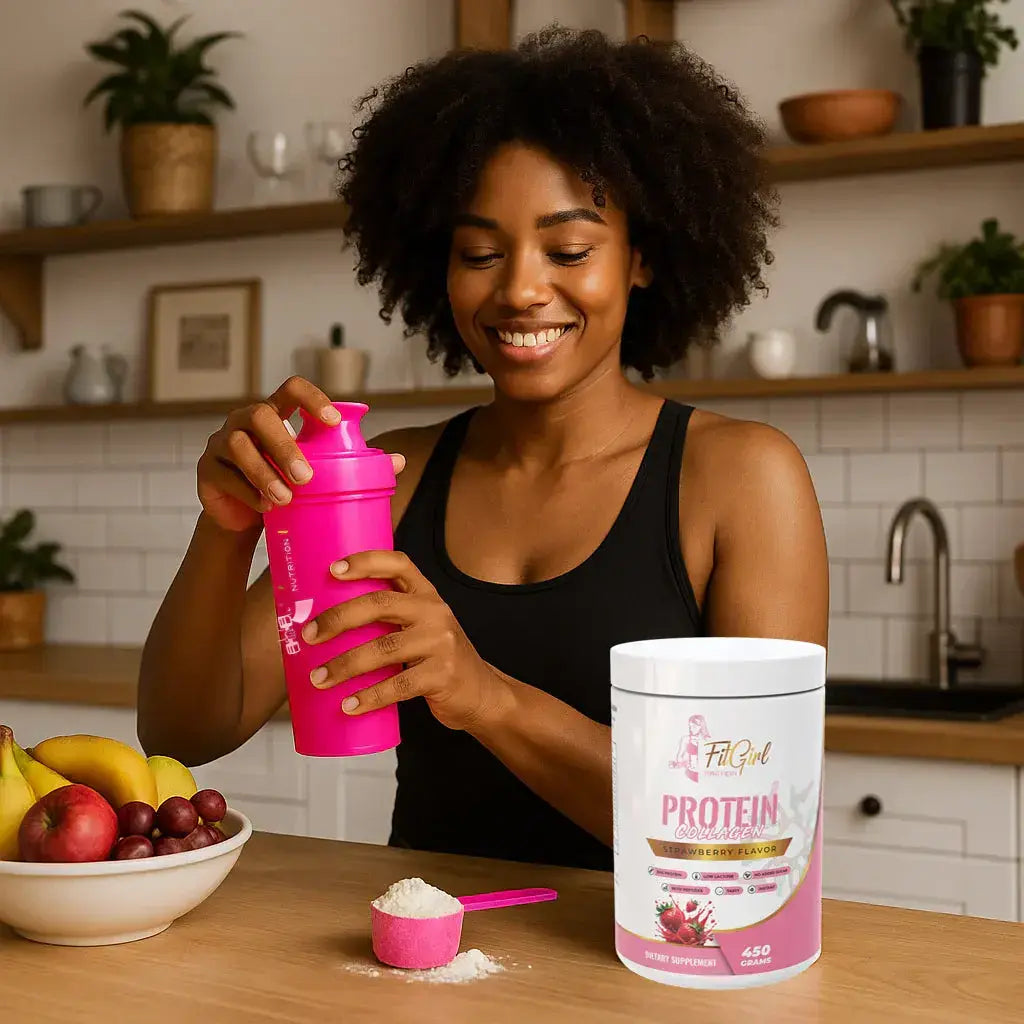 FitGirl Protein Collagen shake combining whey protein and collagen for women