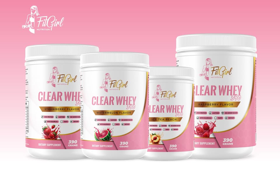 FitGirl Clear Whey Shake – light, fruity protein for lean recovery