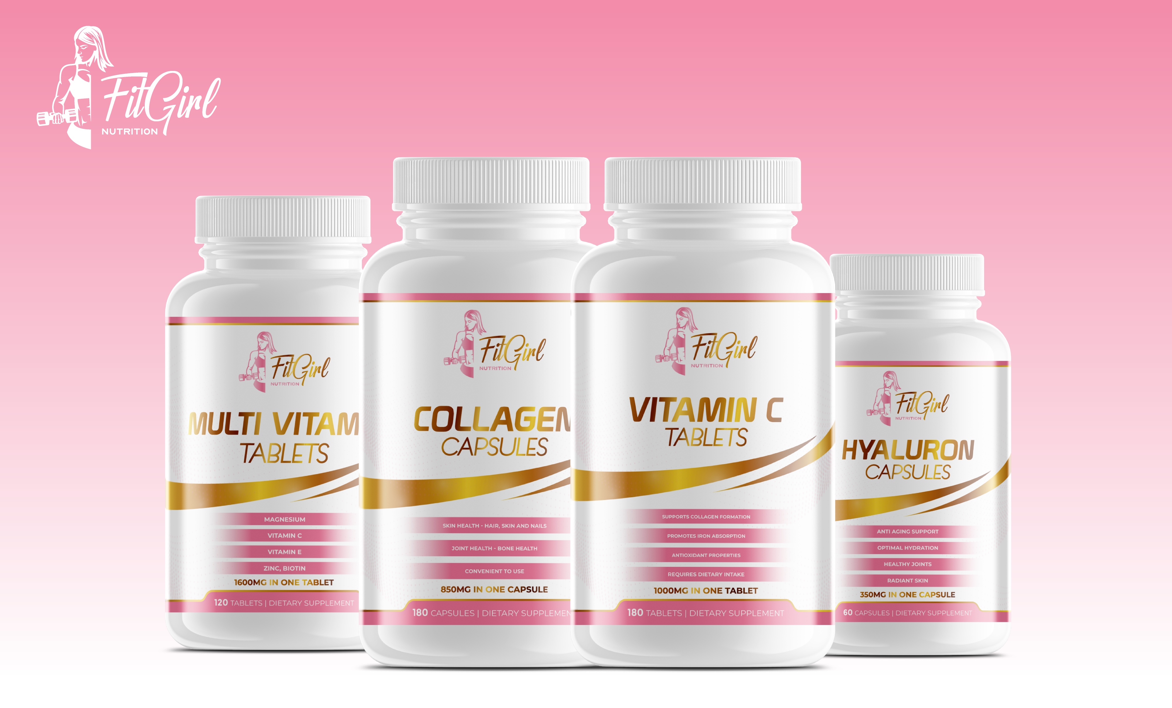 fitgirl nutrition, capsules, tablets, vitamins, minerals, women's health, energy, beauty, daily essentials, wellbeing, fitness lifestyle, supplements for women