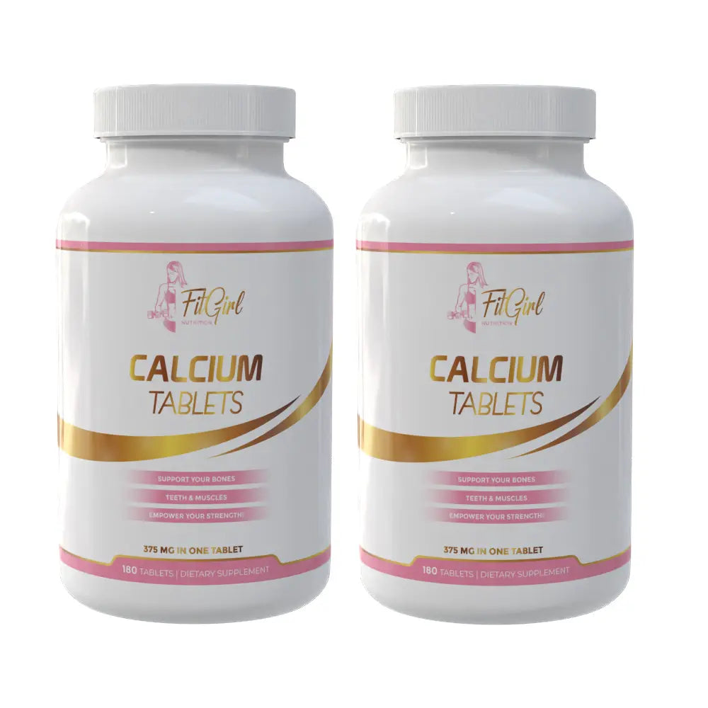 FitGirl Calcium twin pack with two bottles of calcium tablets
