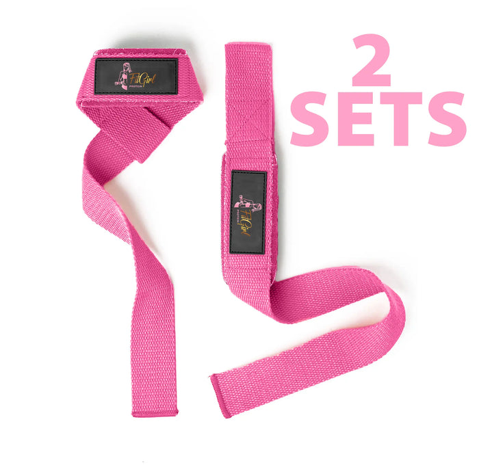 fitgirl lifting straps 4 pieces neon pink