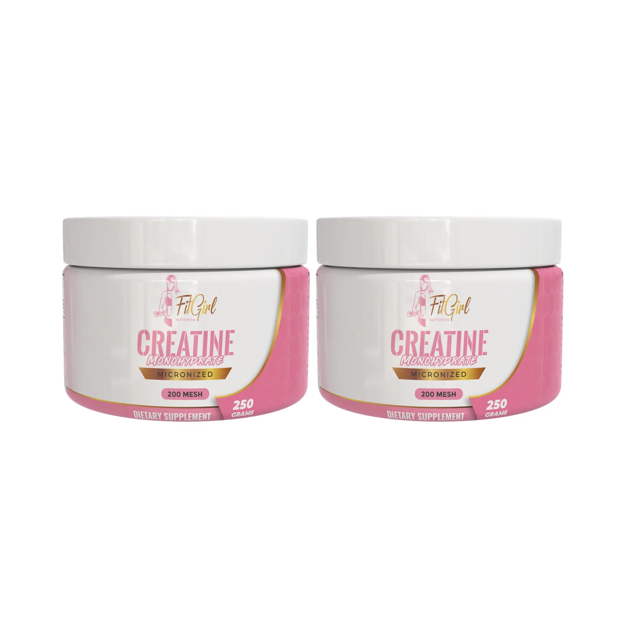 FitGirl Nutrition Creatine Monohydrate Micronized 200 Mesh 2 x 250 g bottle