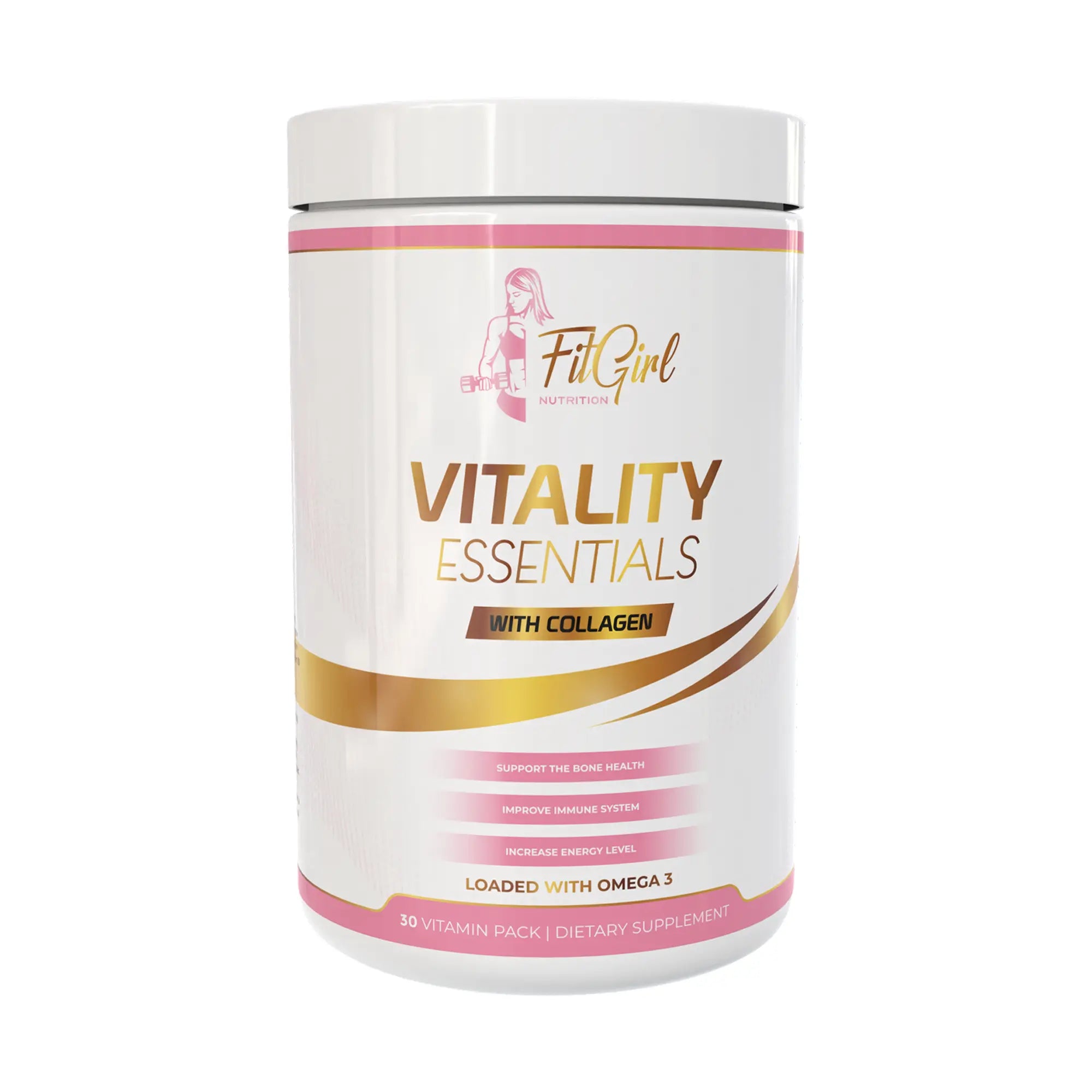 FitGirl Nutrition Vitality Essentials With Collagen 30 daily packs bottle